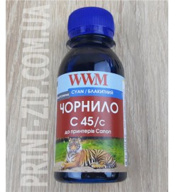 Чернила WWM для Canon CL-441 / CL-446 / CLI-451C 100г Cyan (Синий) Водорастворимые (C45/C-2)