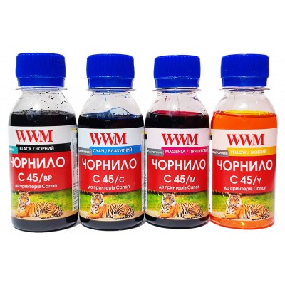 Комплект чернил WWM для Canon PG-440 / CL-441 PIXMA IP MG E TR TS 4х100г BP / C / M / Y / C45SET-4 Комплект чернил WWM для Canon PG-440 / CL-441 PIXMA IP MG E TR TS 4х100г BP / C / M / Y / C45SET-4