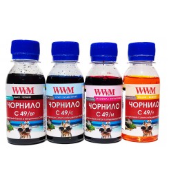 Комплект чорнила WWM Canon C49 для Сanon PIXMA GM G 4х100 г BP/C/M/Y/ C49SET4-2