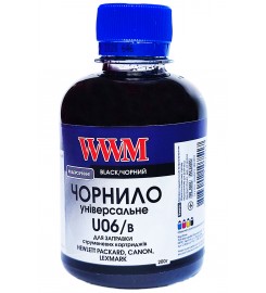 Чорнило,фарба WWM для Canon / HP / Lexmark 200г, Black, Водорозчинні / U06/B