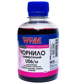 Чорнило,фарба WWM для Canon / HP / Lexmark 200г, Magenta, Водорозчинні / U06/M