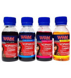 Комплект чорнила WWM Carmen B / C / M / Y 4х100 грамм CARMEN.SET-2