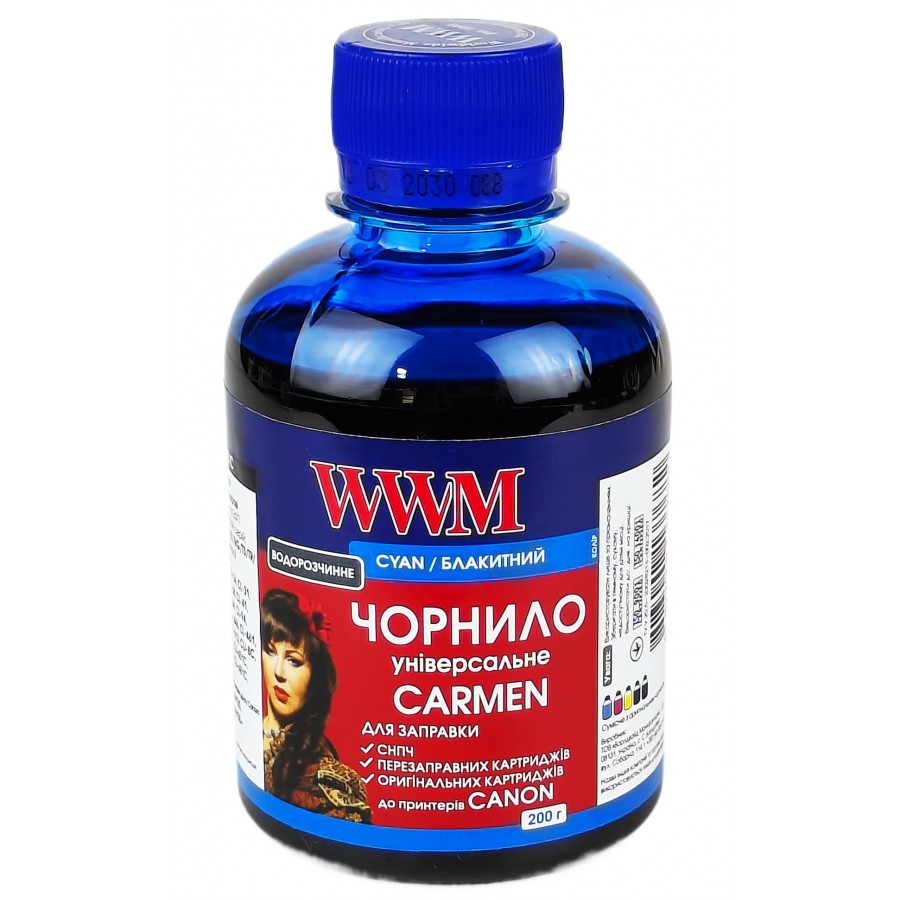 Чернила, краска WWM CARMEN Cyan Водорастворимые 200г CU/С с быстрой доставкой