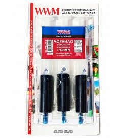 Набір для заправки картриджів WWM CARMEN для Canon 3x20 мл Black / IR3.CARMEN/B
