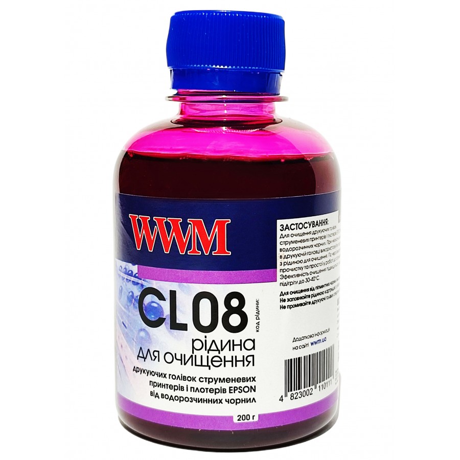 Чистящая жидкость WWM CL08  для очистки головок струйных принтеров и плоттеров EPSON  с быстрой доставкой