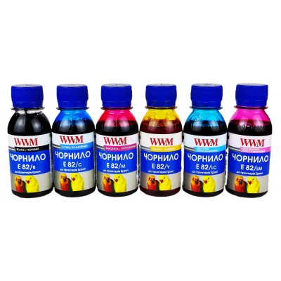 Комплект чернил WWM E82 Epson 6x100 грамм B/C/M/Y/LC/LM / E82SET-2 Комплект чернил WWM E82 Epson 6x100 грамм B/C/M/Y/LC/LM / E82SET-2