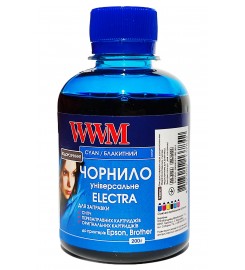 Чорнило, фарба WWM ELECTRA Cyan для Epson L B XP S SX C CX BX T TX P PX RX RX WF Brother 200 г /EU/C