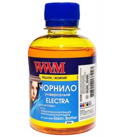 Чорнило, фарба WWM ELECTRA Yellow для Epson L B XP S SX C CX BX T TX P PX R RX WF Brother 200г / EU/Y