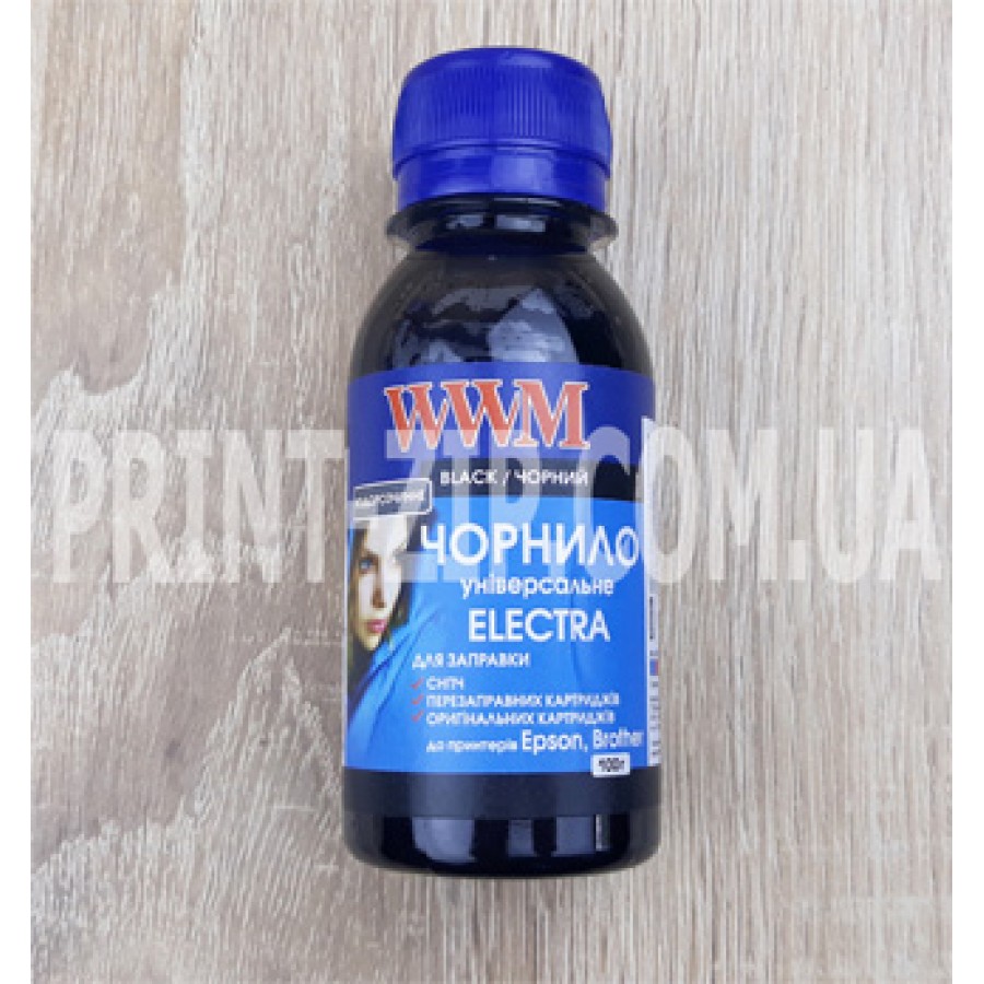 Чернила WWM ELECTRA для Epson 100г. Black ( Черный ) Водорастворимые (EU/B-2) з швидкою доставкою