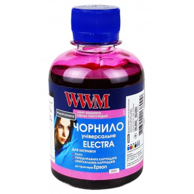 Чернила, краска WWM ELECTRA Light Magenta Водорастворимые, водные 200г Чернила, краска WWM ELECTRA Light Magenta Водорастворимые, водные 200г