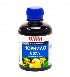 Чернила, краска WWM для Epson Stylus C42 / C48 / C62 Black Водорастворимые 200г / E07/B