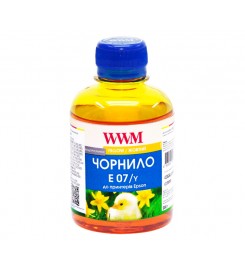 Чернила, краска WWM для Epson Stylus C42 / C48 / C62 Yellow Водорастворимые 200г / E07/Y
