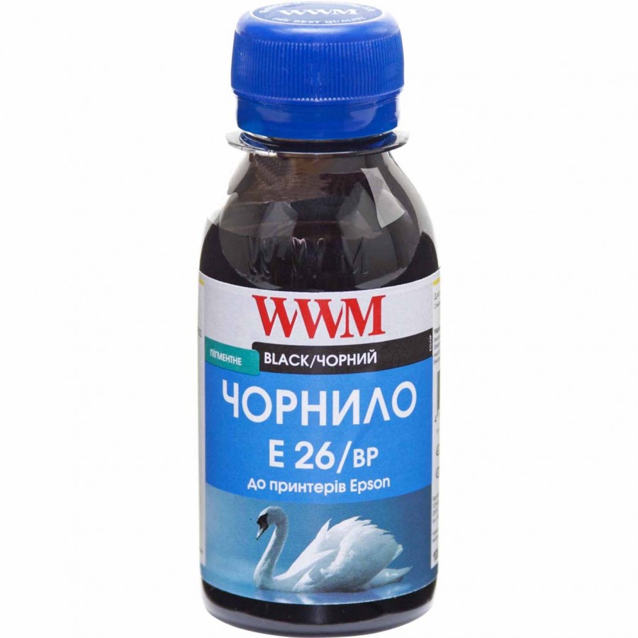 Чернила WWM для Epson Expression Premium XP-600 / XP-605 / XP-700 100г. Black (Черный) Пигментные (E26/BP-2) з швидкою доставкою
