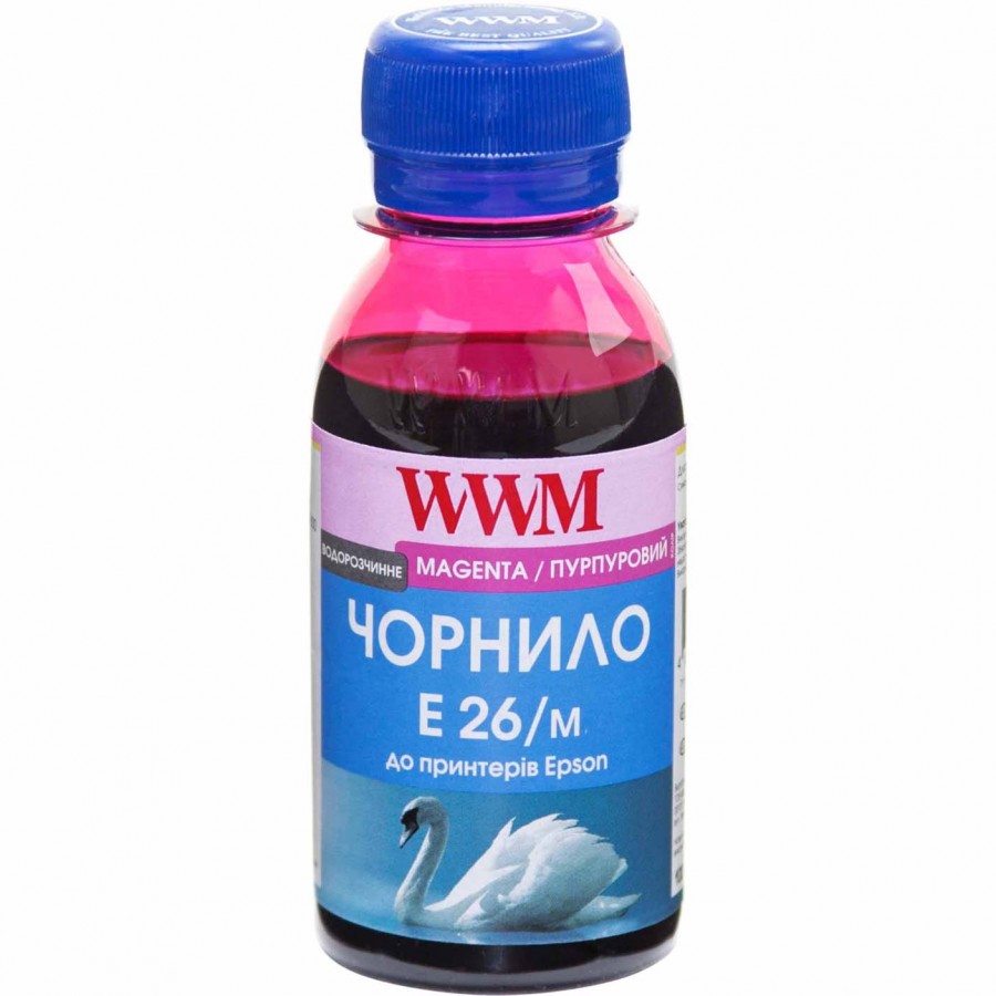 Чернила WWM для Epson Expression Premium XP-600 / XP-605 / XP-700 100г. Magenta (Пурпурный) Водорастворимые (E26/M-2) з швидкою доставкою