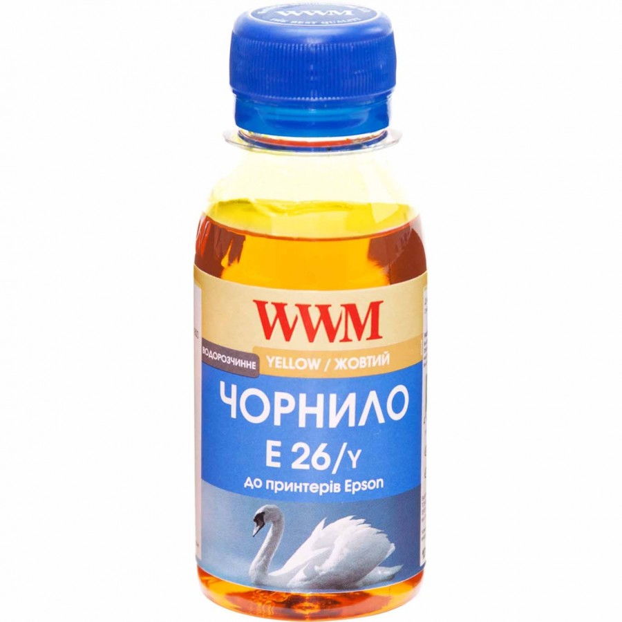 Чернила WWM для Epson Expression Premium XP-600 / XP-605 / XP-700 100г. Yellow (Желтый) Водорастворимые (E26/Y-2) з швидкою доставкою