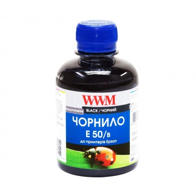 Чернила, краска WWM для Epson Stylus Photo R200 / R340 / RX620 Black Водорастворимые 200г / E50/B Чернила, краска WWM для Epson Stylus Photo R200 / R340 / RX620 Black Водорастворимые 200г / E50/B
