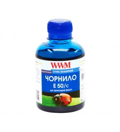 Чернила, краска WWM для Epson Stylus Photo R200 / R340 / RX620 Cyan Водорастворимые 200г / E50/C