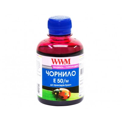 Чернила, краска WWM для Epson Stylus Photo R200 / R340 / RX620 Magenta Водорастворимые 200г / E50/M Чернила, краска WWM для Epson Stylus Photo R200 / R340 / RX620 Magenta Водорастворимые 200г / E50/M