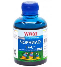 Чернила WWM для Epson L110 / L210 / L355 Cyan Водорастворимые 200 мл / E64/C