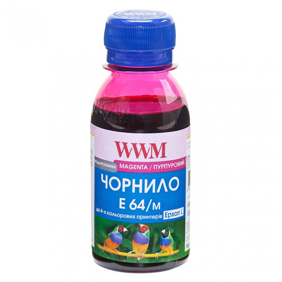 Чернила WWM для Epson L110 / L210 / L355 100г. Magenta ( Красный) Водорастворимые (E64/M-2) с быстрой доставкой