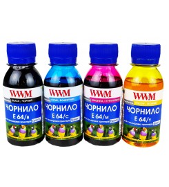Комплект чорнила WWM для Epson L110 / L210 / L355 Водорозчинні 4х100 г B/C/M/Y / E64SET4-2