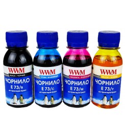Комплект чорнил WWM E73 для Epson  B / C / M / Y 4х100грам E73SET-2
