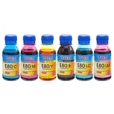 Комплект чернил WWM для Epson L1800 / L800 / L805 / L810 / L850 6x100г. E80SET-2 Комплект чернил WWM для Epson L1800 / L800 / L805 / L810 / L850 6x100г. E80SET-2