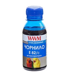 Чернила WWM для Epson Stylus Photo T50 / P50 / PX660 100г. Cyan (Синий) Водорастворимые (E82/C-2)