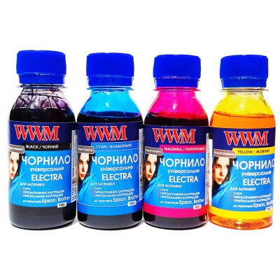 Комплект чернил WWM ELECTRA для Epson L B XP S SX C CX BX T TX P PX R RX WF Brother 4x100г. ELECTR.SET42 Комплект чернил WWM ELECTRA для Epson L B XP S SX C CX BX T TX P PX R RX WF Brother 4x100г. ELECTR.SET42