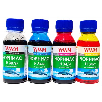 Комплект чернил WWM для HP 21 / 121 / 131 HP DESKJET OFFICEJET PHOTOSMART 4х100г BP/C/M/Y / H30/34SET-2 Комплект чернил WWM для HP 21 / 121 / 131 HP DESKJET OFFICEJET PHOTOSMART 4х100г BP/C/M/Y / H30/34SET-2