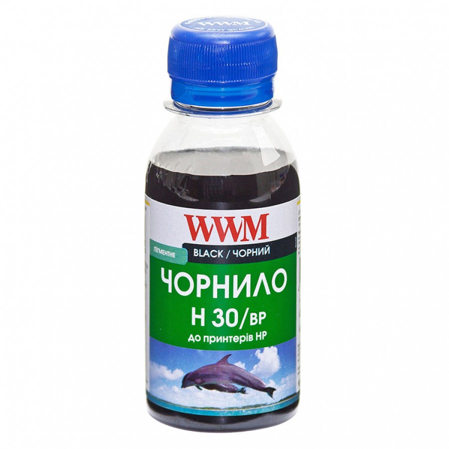 Чернила WWM для HP №21 / 121 / 122 Пигментные 100г Black (H30/BP-2) з швидкою доставкою