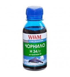 Чернила WWM для HP №22 / 121 / 122  Водорастворимые 100г Cyan (H34/C-2)