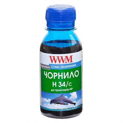 Чернила WWM для HP №22 / 121 / 122 Водорастворимые 100г Cyan (H34/C-2) Чернила WWM для HP №22 / 121 / 122 Водорастворимые 100г Cyan (H34/C-2)