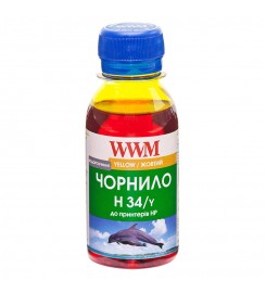 Чернила WWM для HP №22 / 121 / 122  Водорастворимые Yellow 100г  (H34/Y-2)