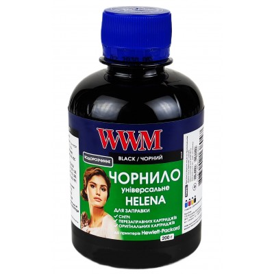 Чернила, краска WWM Helena для HP Black Водорастворимые 200 грамм HU/B