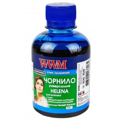 Чернила, краска WWM Helena для HP Cyan Водорастворимые 200 грамм HU/C Чернила, краска WWM Helena для HP Cyan Водорастворимые 200 грамм HU/C