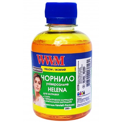 Чорнило, фарба WWM Helena для HP Yellow Водорозчинне 200 грамів HU/Y Чорнило, фарба WWM Helena для HP Yellow Водорозчинне 200 грамів HU/Y