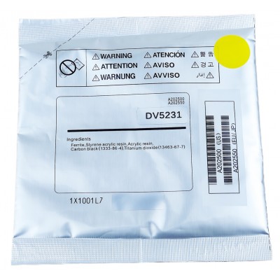 Девелопер DV-5231 Kyocera EcoSys P5018cdn / P5021 / M5521 / M5526 Yellow 100K / 1X1001L7-DV5231Y Девелопер DV-5231 Kyocera EcoSys P5018cdn / P5021 / M5521 / M5526 Yellow 100K / 1X1001L7-DV5231Y