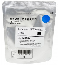 Девелопер DV512 Konica Minolta Bizhub C221 / C224 / C364 / C454 / C554 / C7822 Cyan 600K / DV512-210C