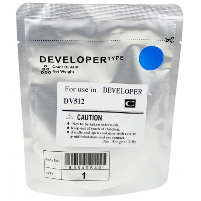 Девелопер DV512 Konica Minolta Bizhub C221 / C224 / C364 / C454 / C554 / C7822 Cyan 600K / DV512-210C Девелопер DV512 Konica Minolta Bizhub C221 / C224 / C364 / C454 / C554 / C7822 Cyan 600K / DV512-210C