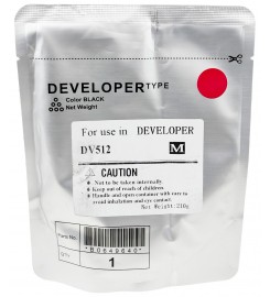 Девелопер DV512 Konica Minolta Bizhub C221 / C224 / C364 / C454 / C554 / C7822 Magenta 600K / DV512-210M
