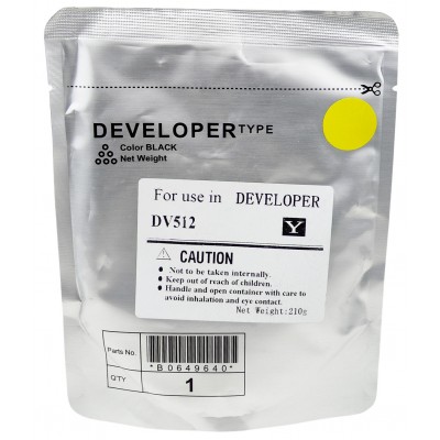 Девелопер DV512 Konica Minolta Bizhub C221 / C224 / C364 / C454 / C554 / C7822 Yellow 600K / DV512-210Y Девелопер DV512 Konica Minolta Bizhub C221 / C224 / C364 / C454 / C554 / C7822 Yellow 600K / DV512-210Y