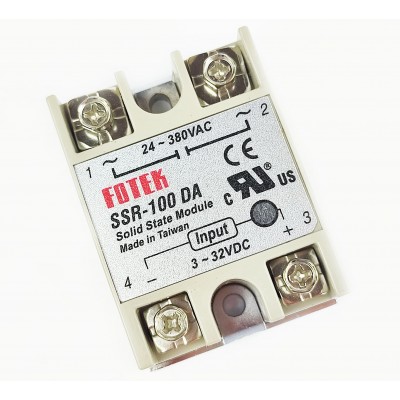 Твердотельное реле, однофазное SSR-100DA Твердотельное реле, однофазное SSR-100DA