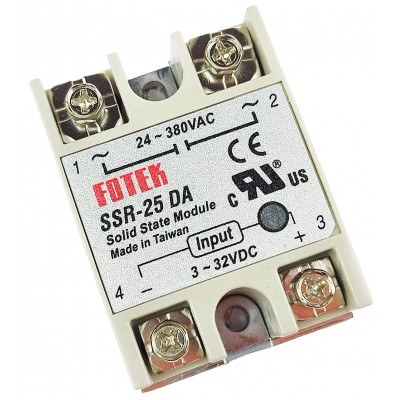 Твердотельное реле ( однофазное) SSR-25DA Твердотельное реле ( однофазное) SSR-25DA