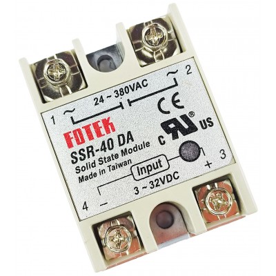 Твердотільне реле, однофазне SSR-40DA Твердотільне реле, однофазне SSR-40DA