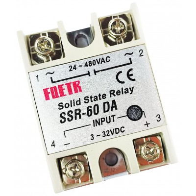 Твердотельное реле, однофазное SSR-60DA Твердотельное реле, однофазное SSR-60DA