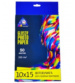 Фотопапір INKSYSTEM глянсовий 230 г/м кв, 10см x 15см, 50 арк. IG230.50.8299