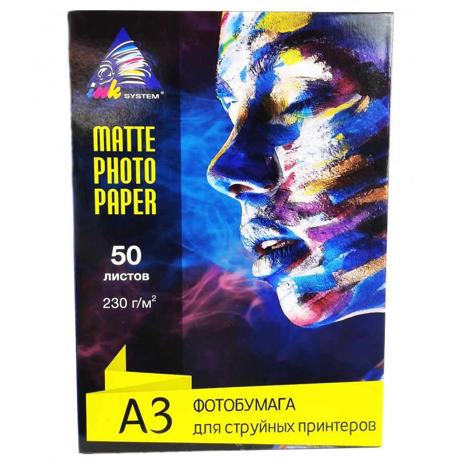 Фотобумага INKSYSTEM матовая 230 г/м кв, A3, 50 л. IM230.50.7258 с быстрой доставкой