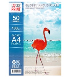 Фотобумага Lucky Print глянцевая 180 г/м кв, A4, 50 л. LPGA4180.50