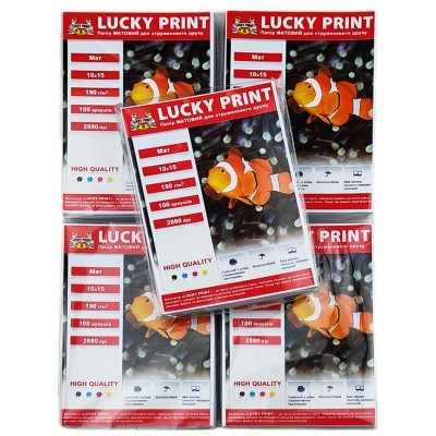 Фотобумага Lucky Print матовая 190 г/м кв, 10см x 15см, 500 л. LPM1015190.500 Фотобумага Lucky Print матовая 190 г/м кв, 10см x 15см, 500 л. LPM1015190.500